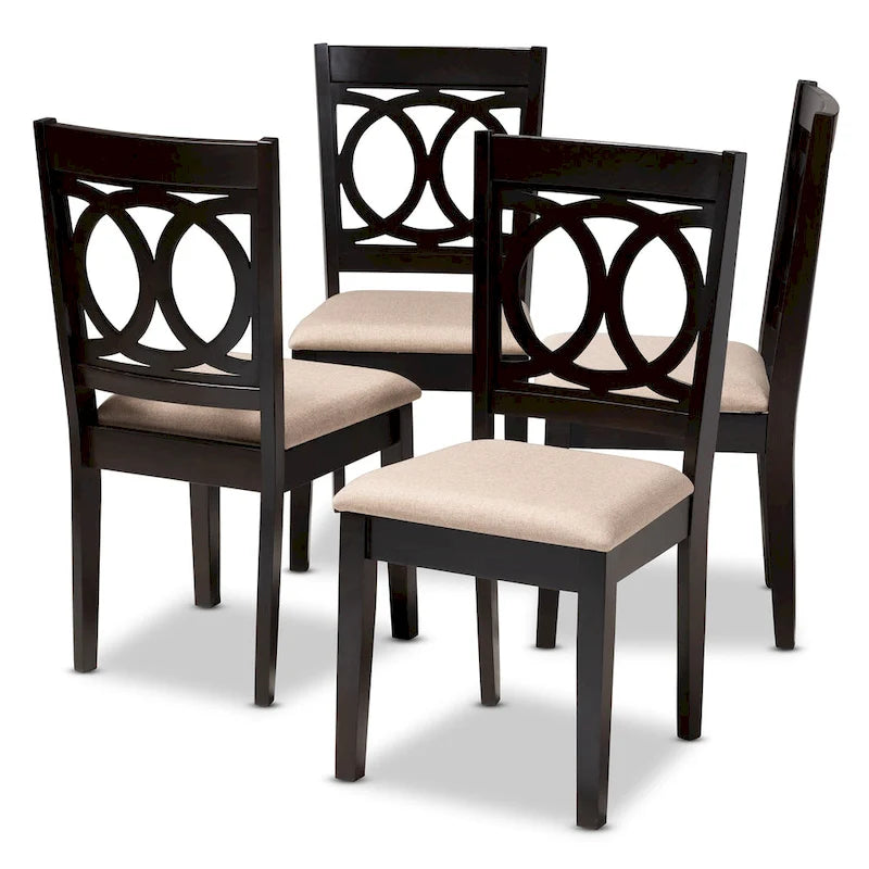 Ensemble de 4 chaises de salle à manger modernes et contemporaines