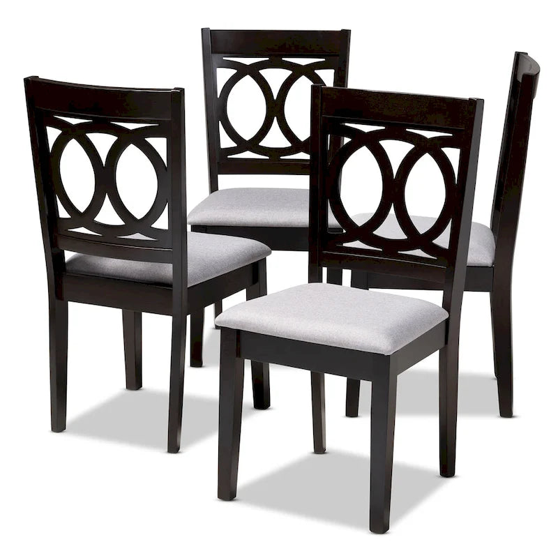 Ensemble de 4 chaises de salle à manger modernes et contemporaines