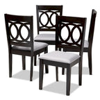 Ensemble de 4 chaises de salle à manger modernes et contemporaines
