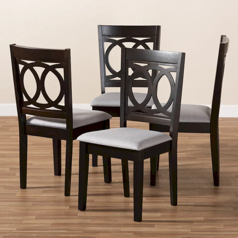 Ensemble de 4 chaises de salle à manger modernes et contemporaines