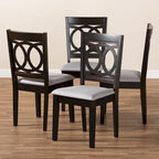 Ensemble de 4 chaises de salle à manger modernes et contemporaines