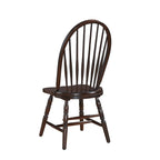 Chaise de salle à manger traditionnelle en hévéa – Dossier haut à lattes, 5 finitions