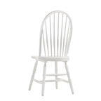 Chaise de salle à manger traditionnelle en hévéa – Dossier haut à lattes, 5 finitions