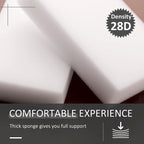 Repose-pieds ottoman rond pivotant à 360° en PU avec rembourrage éponge épais et base en acier