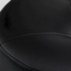 Repose-pieds ottoman rond pivotant à 360° en PU avec rembourrage éponge épais et base en acier