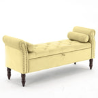 Banc de rangement HOMYKA avec accoudoirs roulés