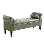 Banc de rangement HOMYKA avec accoudoirs roulés