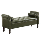 Banc de rangement HOMYKA avec accoudoirs roulés