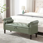 Banc de rangement HOMYKA avec accoudoirs roulés