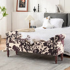 Banc de rangement HOMYKA avec accoudoirs roulés