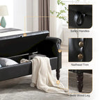 Banc de rangement HOMYKA avec accoudoirs roulés