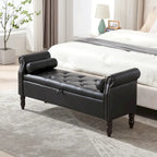 Banc de rangement HOMYKA avec accoudoirs roulés