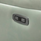Fauteuil inclinable électrique en cuir véritable Eliseo avec port USB et dossier à oreilles