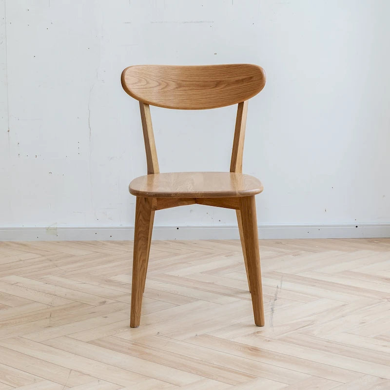 Chaise de salle à manger en bois en chêne 100 % sans poussière de qualité FAS