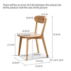 Chaise de salle à manger en bois en chêne 100 % sans poussière de qualité FAS