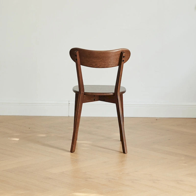 Chaise de salle à manger en bois en chêne 100 % sans poussière de qualité FAS