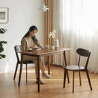 Chaise de salle à manger en bois en chêne 100 % sans poussière de qualité FAS