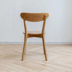 Chaise de salle à manger en bois en chêne 100 % sans poussière de qualité FAS