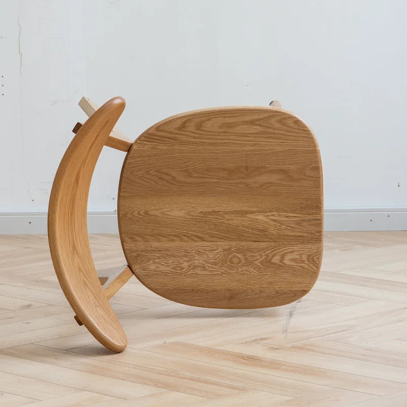 Chaise de salle à manger en bois en chêne 100 % sans poussière de qualité FAS