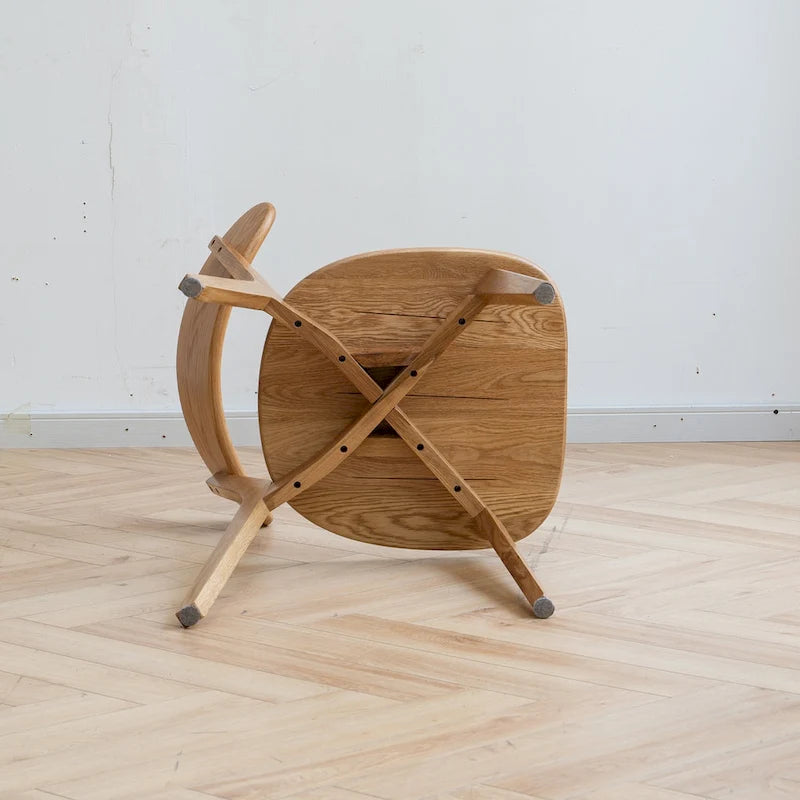 Chaise de salle à manger en bois en chêne 100 % sans poussière de qualité FAS