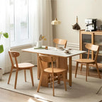 Chaise de salle à manger en bois en chêne 100 % sans poussière de qualité FAS