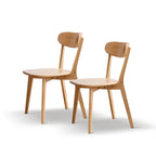 Chaise de salle à manger en bois en chêne 100 % sans poussière de qualité FAS