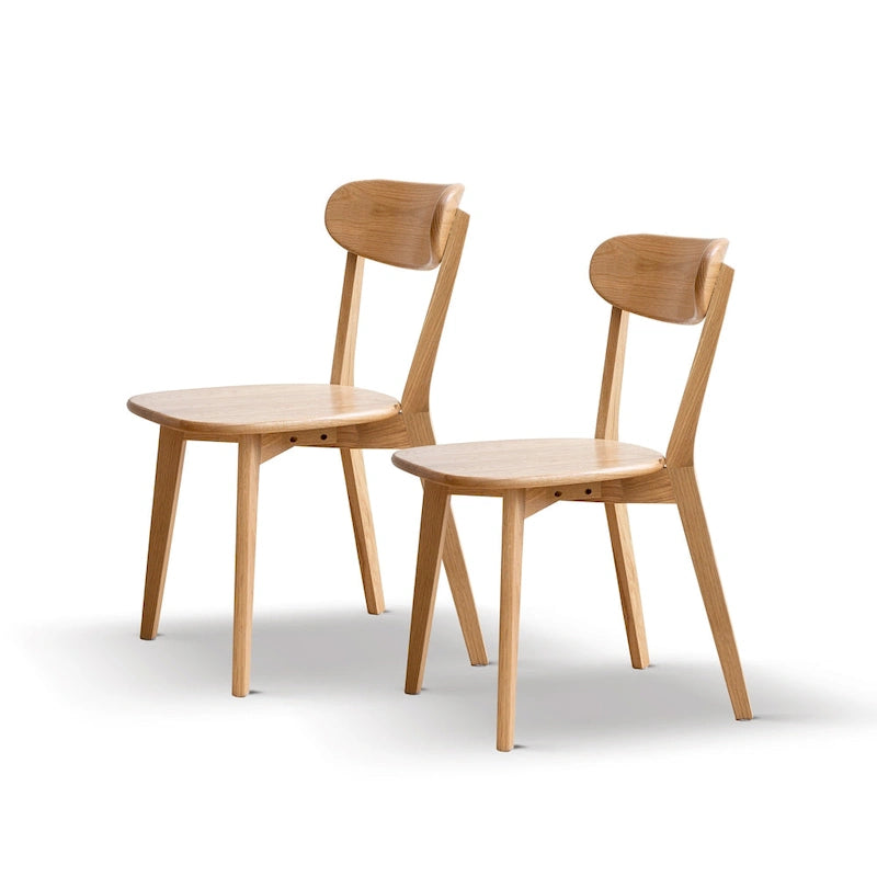 Chaise de salle à manger en bois en chêne 100 % sans poussière de qualité FAS