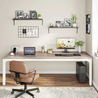 Bureau d'ordinateur extra long de 78,7 pouces pour 2 personnes