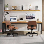 Bureau d'ordinateur extra long de 78,7 pouces pour 2 personnes