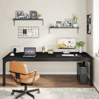 Bureau d'ordinateur extra long de 78,7 pouces pour 2 personnes