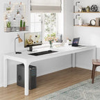 Bureau d'ordinateur extra long de 78,7 pouces pour 2 personnes