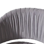 Chaise de bureau moderne dorée en velours pivotante et réglable en hauteur