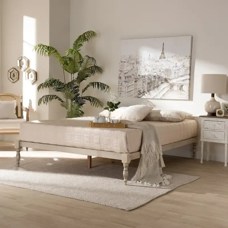 Cadre de lit plateforme Iseline moderne contemporain – Design de chambre minimaliste