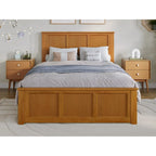 Lit plateforme pleine grandeur AFI Madison avec pied de lit assorti et lit gigogne double