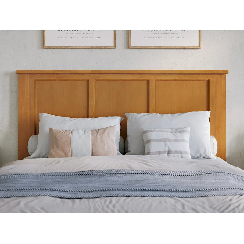 Lit plateforme pleine grandeur AFI Madison avec pied de lit assorti et lit gigogne double