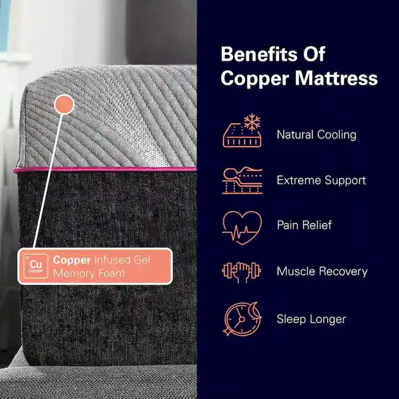 Matelas Bridgevine Home Renew Flex Top en mousse à mémoire de forme GelCare de 28 cm pour adulte