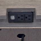 Ensemble de chambre à coucher 6 pièces avec panneaux rembourrés – Tête de lit capitonnée et garniture cloutée
