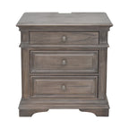 Ensemble de chambre à coucher 6 pièces avec panneaux rembourrés – Tête de lit capitonnée et garniture cloutée