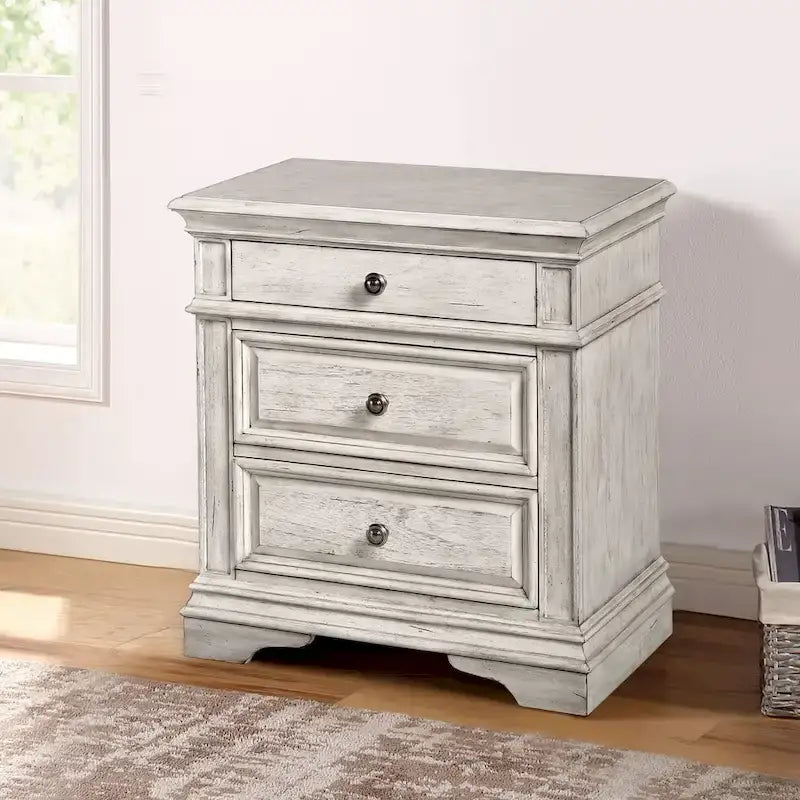 Ensemble de chambre à coucher 6 pièces avec panneaux rembourrés – Tête de lit capitonnée et garniture cloutée