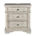 Ensemble de chambre à coucher 6 pièces avec panneaux rembourrés – Tête de lit capitonnée et garniture cloutée