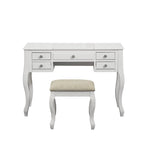 Coiffeuse avec miroir relevable et tabouret