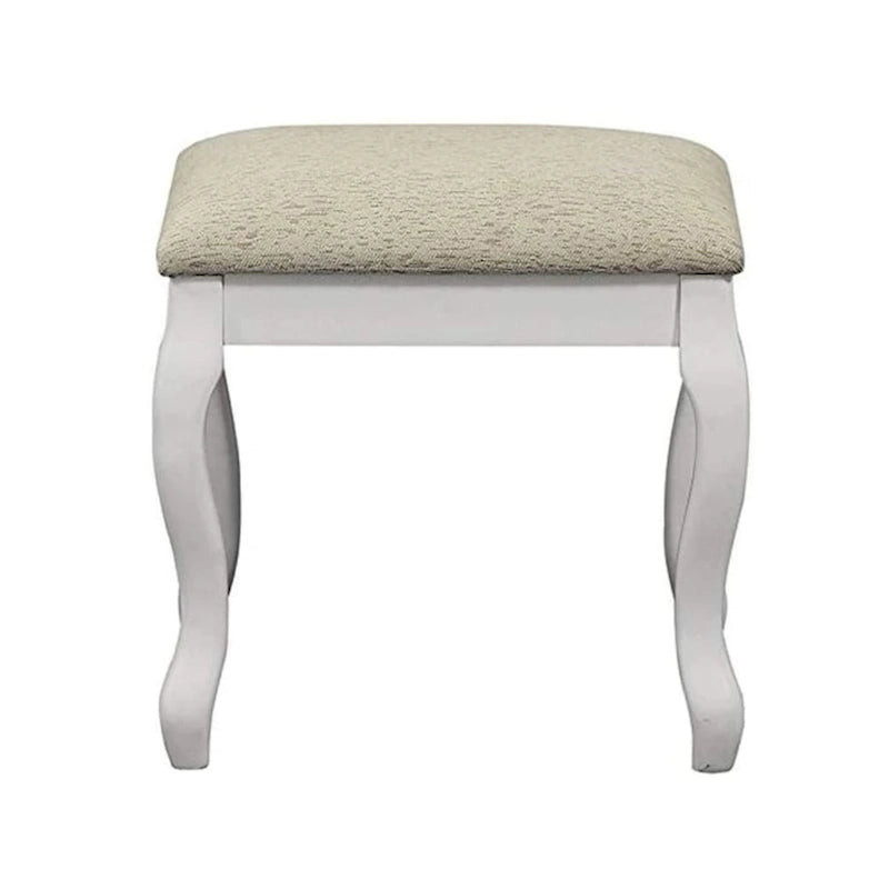 Coiffeuse avec miroir relevable et tabouret