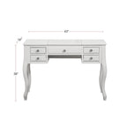 Coiffeuse avec miroir relevable et tabouret