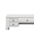 Coiffeuse avec miroir relevable et tabouret
