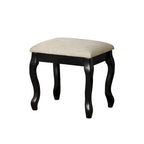 Coiffeuse avec miroir relevable et tabouret