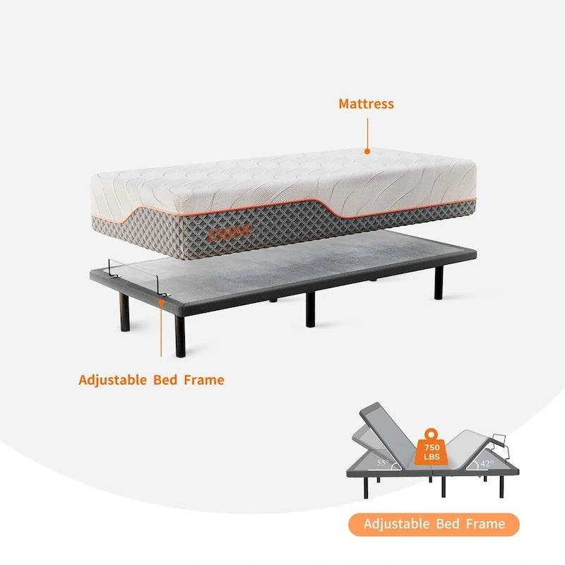 Sommier réglable ESHINE, avec fonction massage