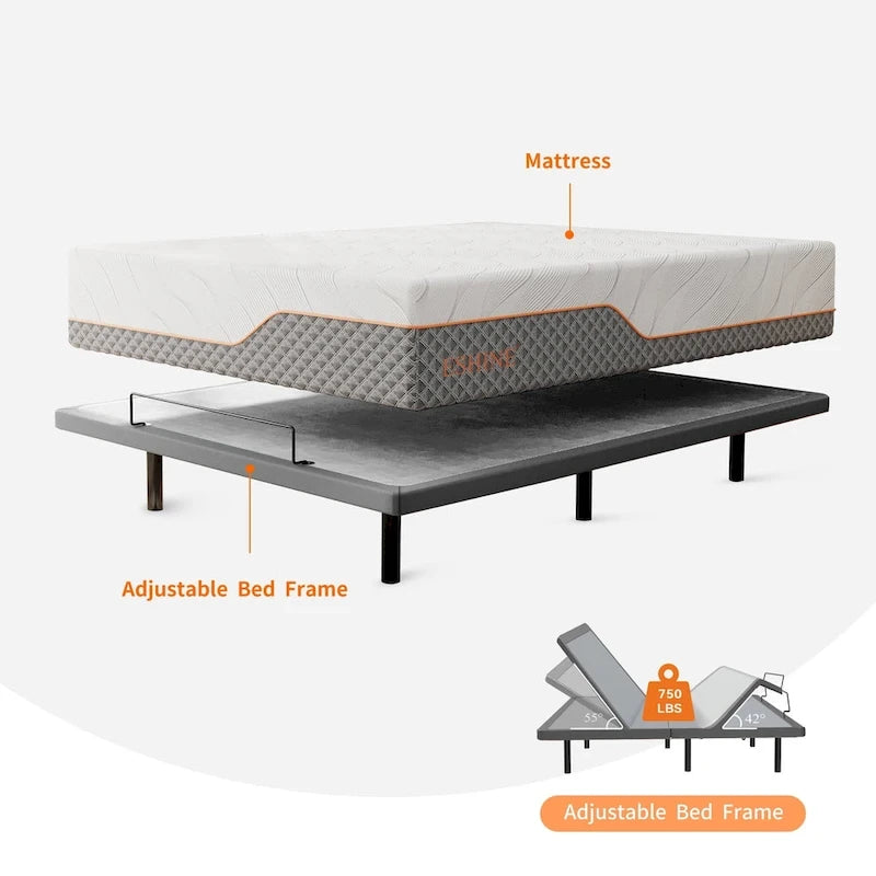 Sommier réglable ESHINE, avec fonction massage