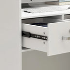 47.2 Comptoir de réception avec rangement verrouillable et table de travail