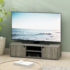 Meuble TV classique avec cheminée électrique – Convient aux téléviseurs jusqu'à 55 pouces