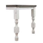 Table de salle à manger rustique antique blanc de 200 cm de hauteur de comptoir – 6 places